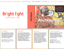 Tablet Screenshot of brightlightmarketing.com